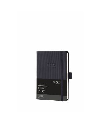 Sigel Conceptum Pure Agenda semanal A6 2026, negra, tapa dura