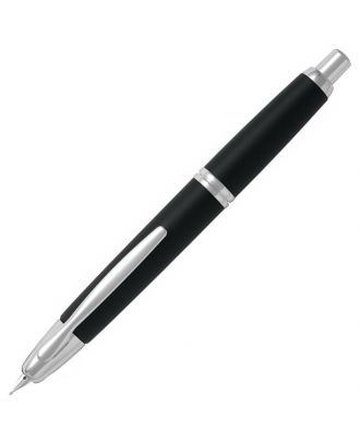 Pilot Capless Pluma estilográfica en negro mate con detalles cromados
