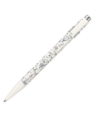 Bolígrafo Caran d'Ache 849 Toile de Jouy Blanco Edición Especial