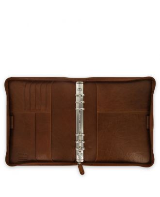 Lockwood A A5 de Filofax, color coñac