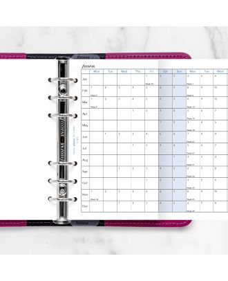 Recambio Filofax Personal para agenda anual 2027, horizontal