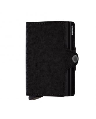 Twin Wallet Secrid Twin Wallet de piel crujiente negra