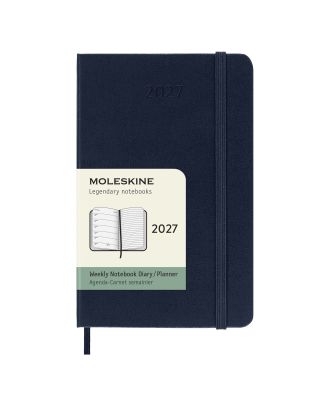 Moleskine Agenda « Pocket » 2027, semanal, con página de notas azul zafiro y tapa dura