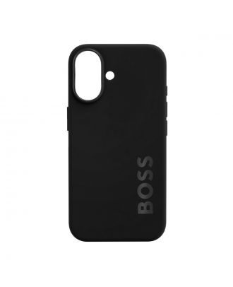 Hugo Boss Grained Black Funda de teléfono para iPhone 16