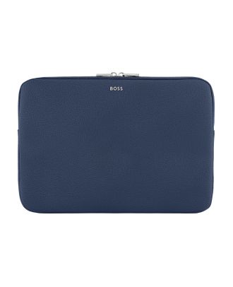 Hugo Boss Classic Grained Navy Funda portátil de 13"