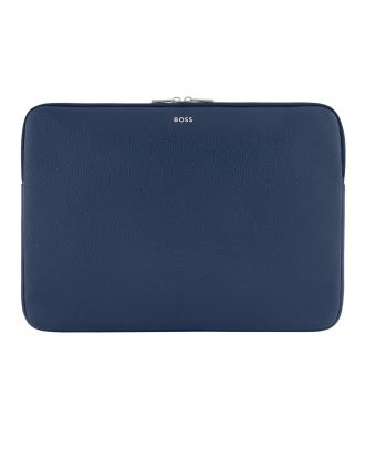 Hugo Boss Classic Grained Navy Funda portátil de 15"