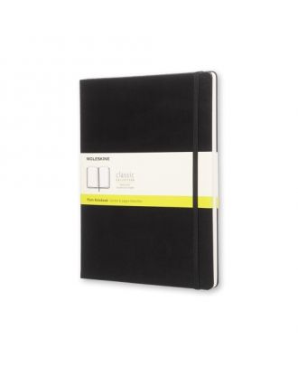 Cuaderno « Moleskine Classic » grande, negro, tapa blanda, cuadriculado