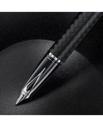 Sheaffer Legacy 9066 Chevron Negro Mate con Detalles en Color de Bronce, Pluma de tinta