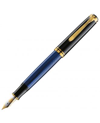 Pelikan Souverän M800 Pluma Estilográfica Negra Azul