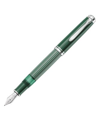 Pluma estilográfica Pelikan M815 Metal Striped Green, edición especial