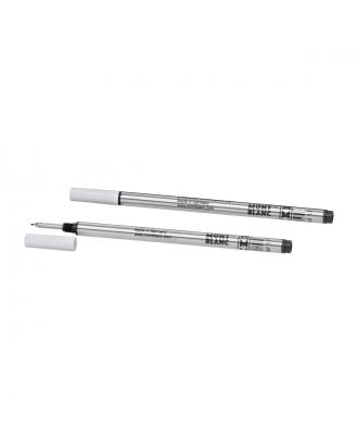 Recambio para rotulador fino Montblanc , grosor medio, color Mystery Black (2 unidades)