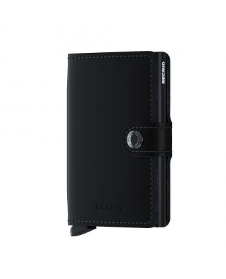 Secrid Mini Wallet de piel negra mate