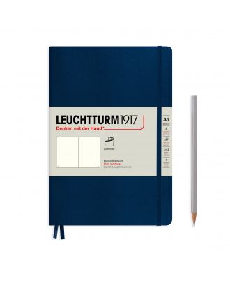 Leuchtturm1917 Cuaderno Medium Softcover Navy Blanco