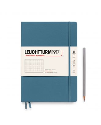 Leuchtturm1917 Cuaderno Composición B5 Tapa Dura Azul Piedra Punteado