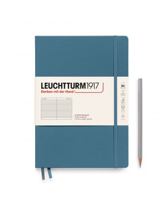 Leuchtturm1917 Cuaderno Composición B5 Tapa Dura Forrado Azul Piedra