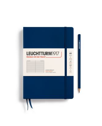 Leuchtturm1917 Cuaderno Medium Navy Rayado