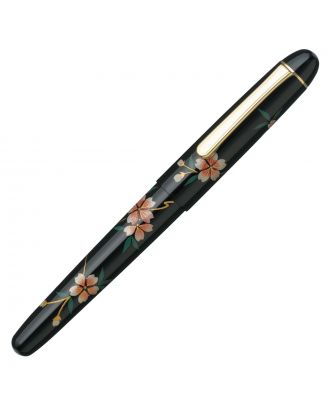 Pluma Estilográfica Platinum #3776 Century Silver Kaga Maki-e Sakura