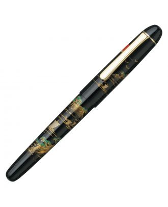 Pluma Estilográfica Platinum #3776 Century Silver Kaga Maki-e Sakura