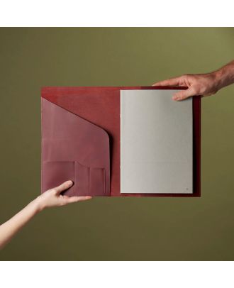 Paper Republic Cartera A4 Burdeos