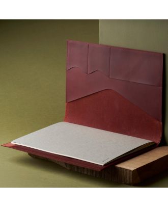 Paper Republic Cartera A4 Burdeos