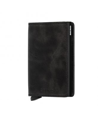 Secrid Slim Wallet Piel Negro Vintage
