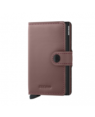 Secrid Mini Wallet de piel rosa mate