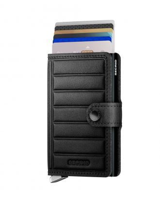 Secrid Premium Mini Wallet Emboss Lines Negro