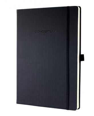 Sigel Conceptum Pure Cuaderno A4 negro, tapa dura, con puntos