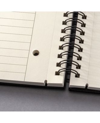 Sigel Conceptum Cuaderno de espiral A4+ Negro Tapa dura Rayas