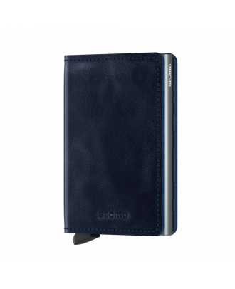 Secrid Billetera Slim Wallet Piel Vintage Azul