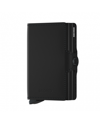 Secrid Twin Wallet , modelo «illetera», piel negra mate
