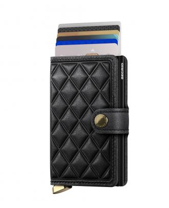 Mini Wallet Secrid Premium Mini Wallet Emboss Diamond Negra