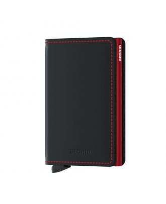 Slim Wallet Secrid Slim Negra y Roja Mate