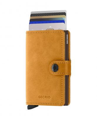 Secrid Mini Wallet illetero illetero Piel Vintage Ocre