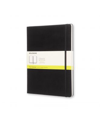 Moleskine Classic Cuaderno extragrande, negro, tapa dura, en blanco