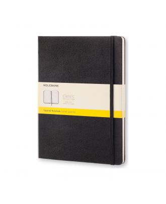 Moleskine Classic Cuaderno extragrande negro, tapa dura, cuadriculado