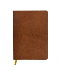 Flying Spirit Cuaderno de piel coñac A5 punteado