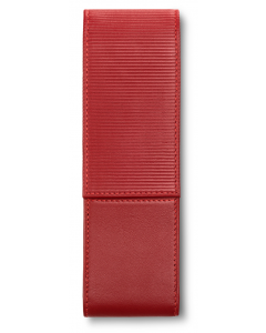 Estuche Lamy de cuero rojo para 2 bolígrafos