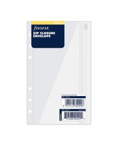 Filofax Recambio Funda Personal con Cremallera Transparente