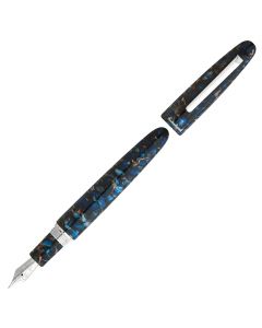 Esterbrook Estie Nouveau Pluma Pluma estilográfica sobredimensionada Recorte Paladio Azul