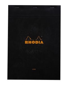 Cuaderno Rhodia A4 nº 18 rayado Negro