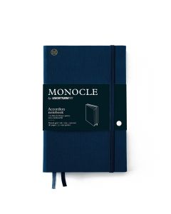 Monocle by Leuchtturm1917 Cuaderno acordeón B6+ Tapa dura Azul marino Lunar