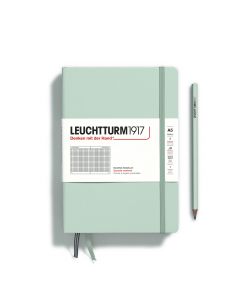 Leuchtturm1917 Cuaderno Mediano Colores Naturales Verde Menta A Cuadros
