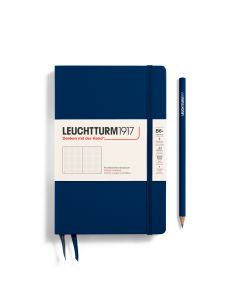 Leuchtturm1917 Libreta Slim B6+ Tapa blanda Tapa dura Azul marino Punteado