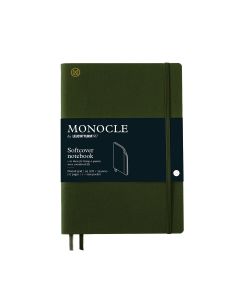 Monocle by Leuchtturm1917 Cuaderno B5 de tapa blanda Oliva punteado