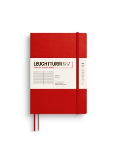 Leuchtturm1917 Cuaderno Mediano Tapa Blanda Cherry Rayado