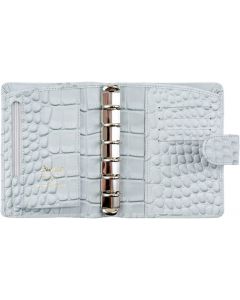 Filofax Classic Pocket Croc Silver Mist