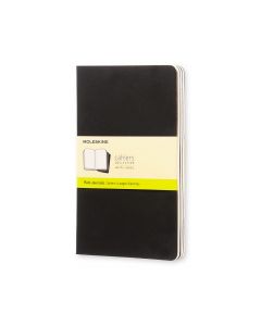 Moleskine Cahiers Collection Tapa blanda negra En blanco