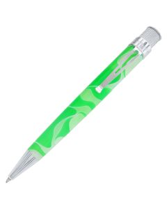 Retro 51 Tornado Acrílico Cosmic Swirl Verde y Blanco, Roller