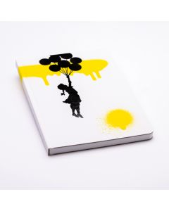 Pininfarina Banksy Baloon Cuaderno de piedra rayada